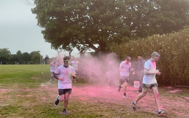 Coningsby Colour Run runners