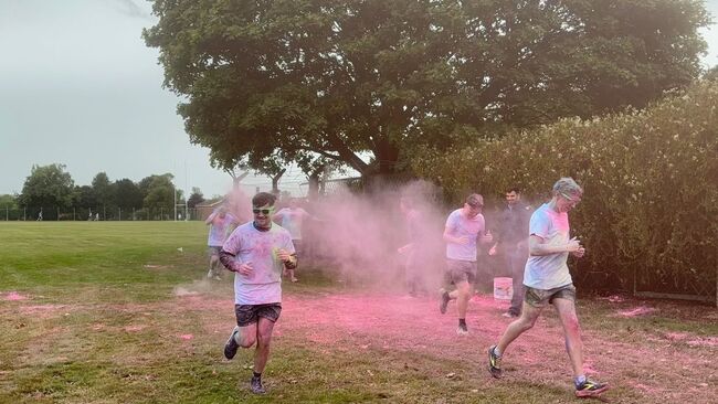 Coningsby Colour Run runners