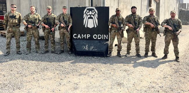 Team in uniform in Iraq