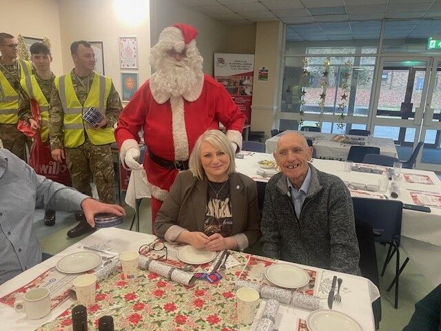 Cosford veteran's lunch with Santa